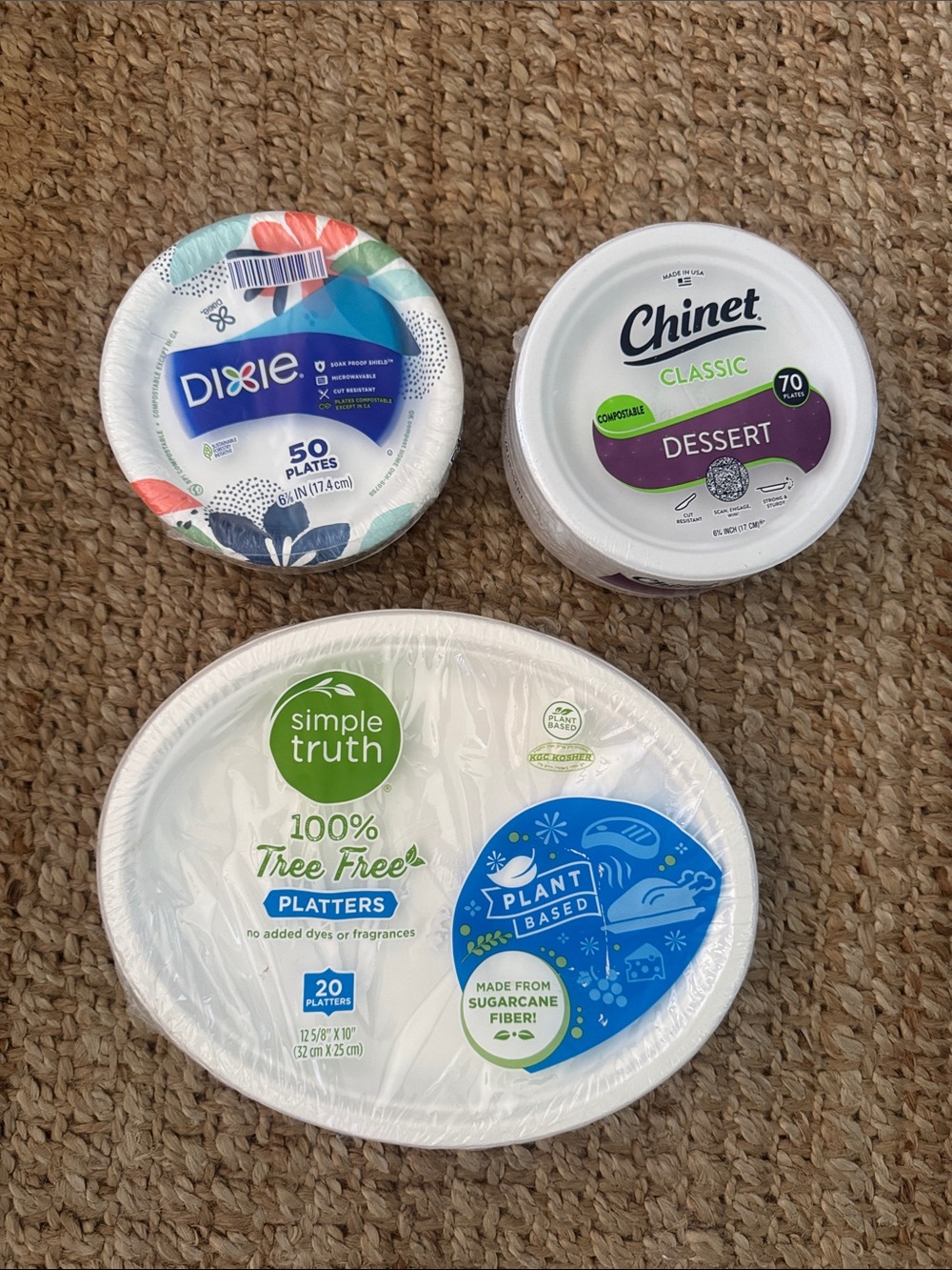 NWT White plates Platters , desert plates appetizer plates bundle of 140